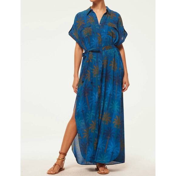 MISA LOS ANGELES Dresses & Skirts - NEW MISA LOS ANGELES lou dress in cobalt palms